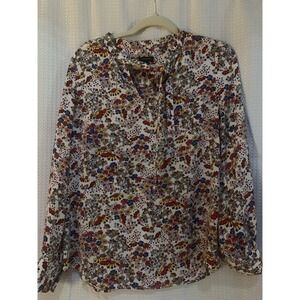 Talbots Womens Small Long Sleeved Floral Blouse‎ Floral